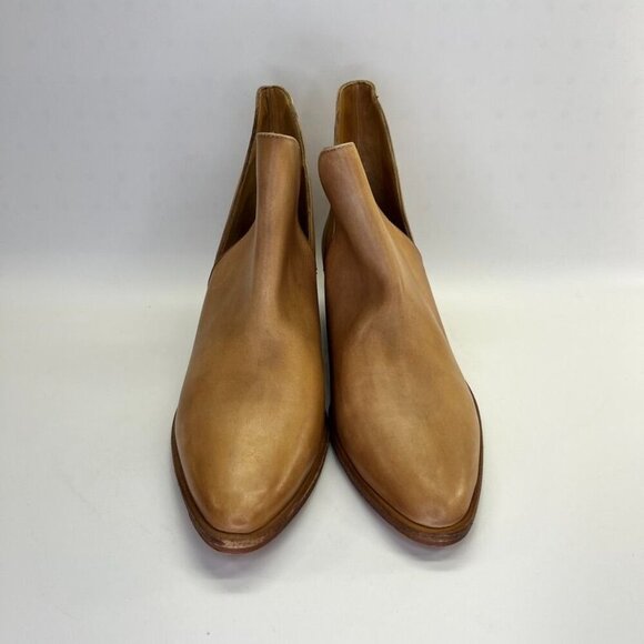 Free People Charm Double V Ankle Boot for Women Size 40 in Tan Leather Urban - Picture 2 of 10